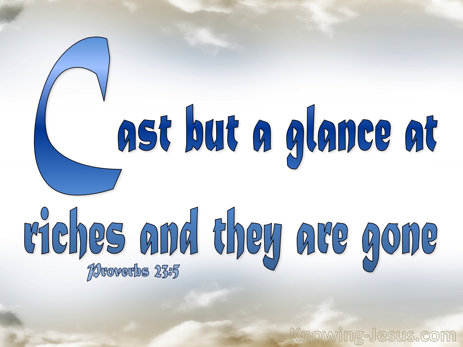 What Does Proverbs 23 5 Mean 